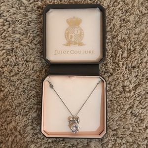 Juicy Couture Diamond Bow Necklace